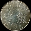2010 Silver Twenty Euro Coin of Spain.