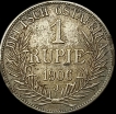 1906 Silver One Rupie Coin of German East Africa.