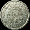 1955 Silver Ten Escudos Coin of Mozambique.
