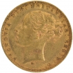 1880 Gold Sovereign Coin of Queen Victoria of Australia.