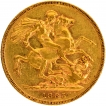 1885 Gold Sovereign Coin of Queen Victoria of Australia.