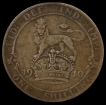 1910 Silver One Shilling Coin of United Kingdom.