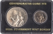 1972 UNC Set of 25th Anniversary of Independence of Bombay Mint.