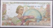 Rare Ten Thousand Francs Note of 1952 of France.