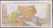 Rare Ten Thousand Francs Note of 1952 of France.