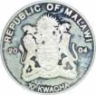 Silver Plated Cupro Nickle Ten Kwacha of Republic of Malawi Issued in 2004.