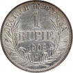 Silver One Rupie Coin of Kaiser Wilhelm II of German East Africa Issued in 1906.