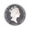 1996 Silver Five Dollars Proof Coin of Cook Island. 
