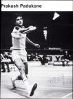 Badminton Player Prakash Padukone Autographed on the Photograph.