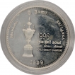 Silver One Thousand Rupees Proof Coin of Srilanka Issued in 1999.