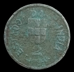  Copper Nickel Two Tanga Coin of Indo Portuguese.