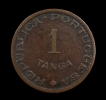 Bronze One Tanga Coin of Indo Portuguese.