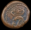 Indo-Danish, Tranquebar,-Frederik-VI Copper-4-Cash-with-Date-1839.