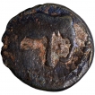 Damasena Potin Coin of Western Kshatrapas.