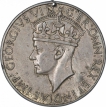 King George VI World War II Nickel Medal of British India, year 1939-1945.