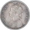 Calcutta Mint Silver Quarter Rupee Coin of Victoria Queen of 1862