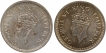  Bombay Mint Silver Half Rupee Coins of King George VI of 1942