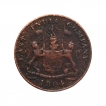 Bombay Presidency Copper Half Pice Coin of Year 1804.