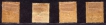 1885,-Jhind-Overprinted-on-Victoria-Postage-Stamps,-4-Values