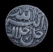 Silver Square Rupee Coin of Akbar of Bangala Mint.
