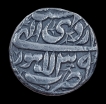 Silver Square Rupee Coin of Akbar of Bangala Mint.