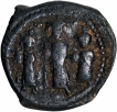 Bronze Follis Coin of Heraclius of Constantinople Mint of Byzantine Empire.