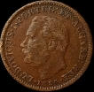 Copper-Quarter-Tanga-Coin-of--Indo-Portuguese-of-Luiz-I.