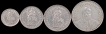 Set of Four Different Cupro-Nickel Franc Coins of Different Year of Switzerland.