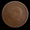 Colonial-Coinage-Copper-One-Eighth-Tanga-Coin-of-Luiz-I-of-Indo--Portuguese.