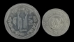 Stainless Steel Twenty Five Poisha & one Taka Coins of Bangladesh.