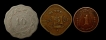 Set of three Coins of pakistan.