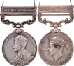 India-General-Service Silver Medals-(2)-of-Waziristan and-North-West-Frontier.